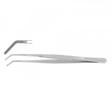 DeBakey Atrauma Forcep Angled Stainless Steel, 16 cm - 6 1/4" Tip Size 2.0 mm